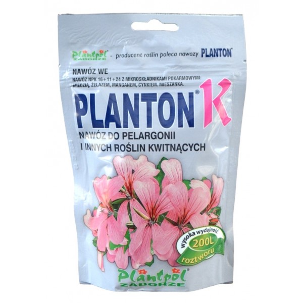 Удобрение для пеларгоний, Planton K, 200г